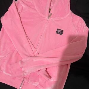 FB County Pink Velour Hoodie